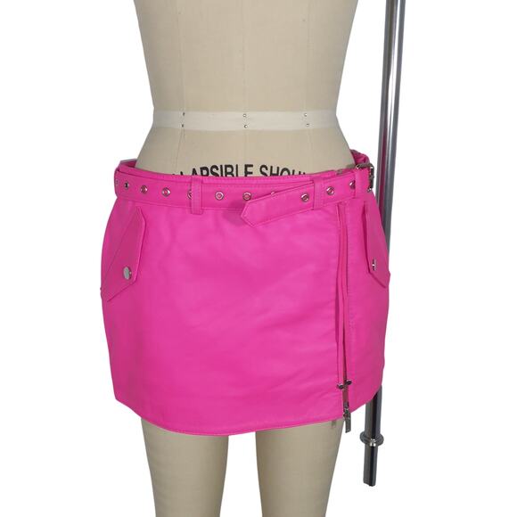 Retrofete Vibrant Pink Ambra Skirt Size S - Picture 2 of 5